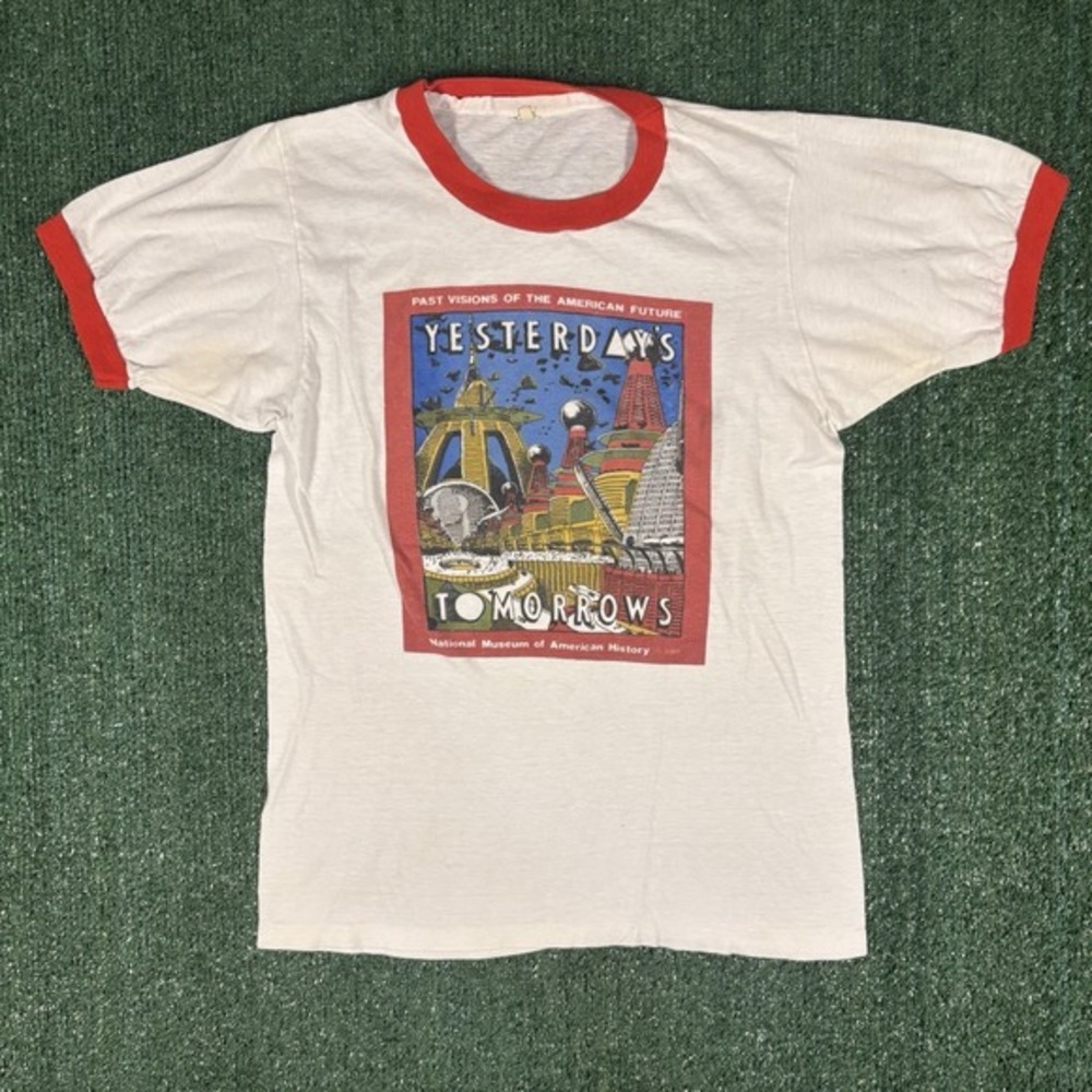 Vintage 1981 Screen Stars National Museum Of American History Ringer T-shirt‎ M